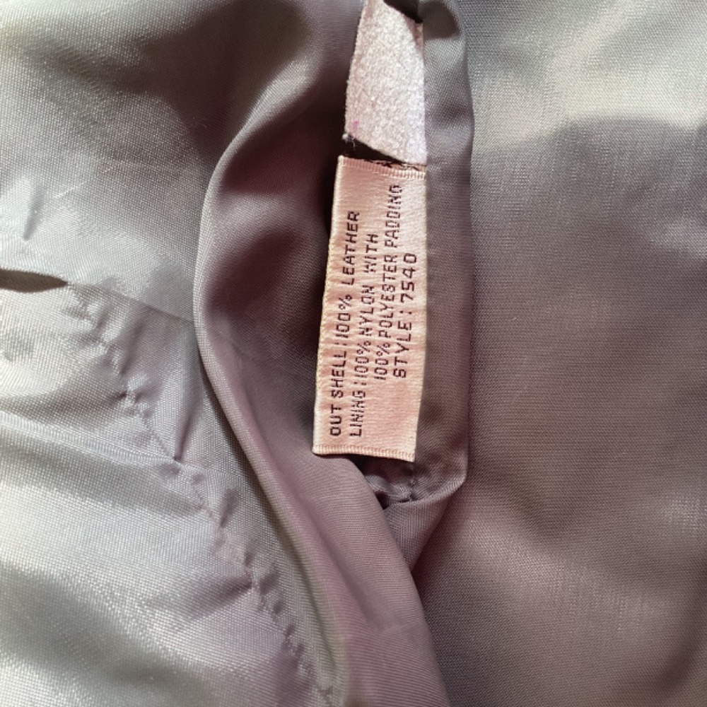 Vintage Berman's Gray Leather Jacket - Picture 6 of 7